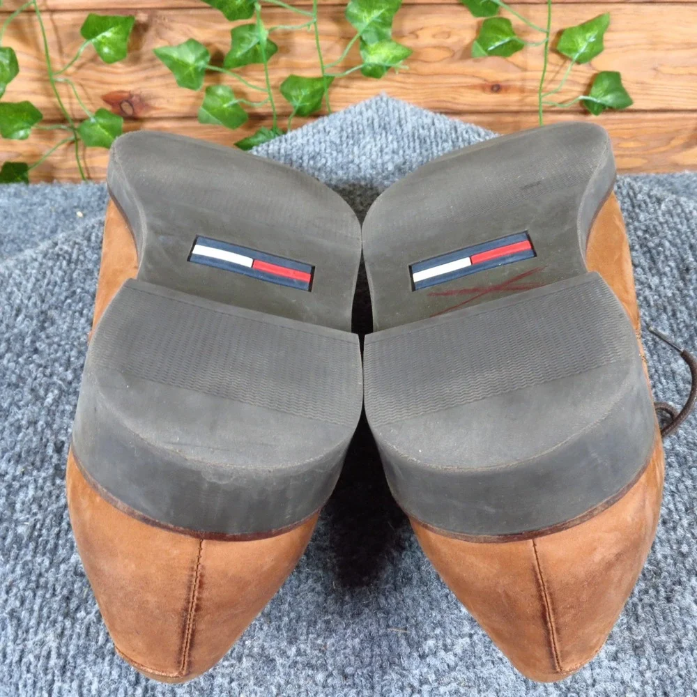 Tommy Hilfiger M22213 Mens Derby Shoes Size‎ 9.5 M Business Tan Leather Portugal